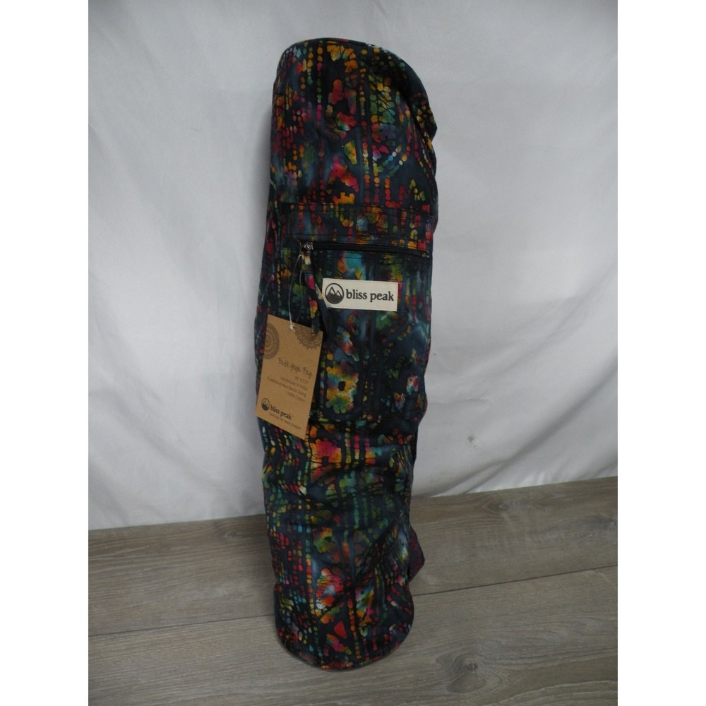 Bliss Peak Batik Yoga Bag 30"x7.5" 100% Cotton Handmade India New